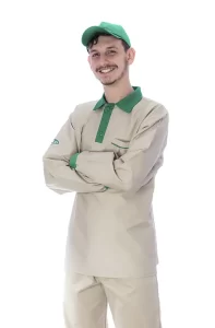 Jaleco camisa gola polo